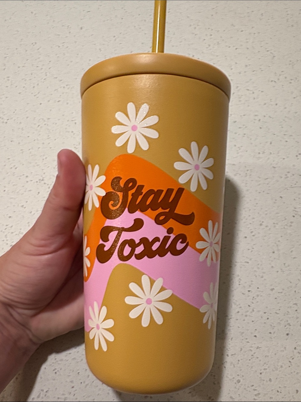 Created Stay Toxic Cold Cup 🌺